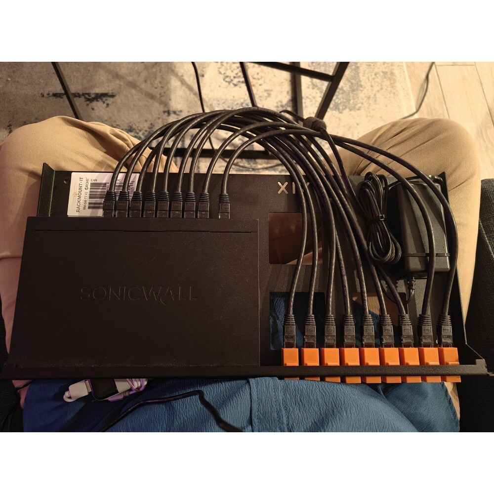 Dell Sonicwall TZ500 Rack Mount Bracket & Ethernet ONLY-TZ 500 Bracket READ